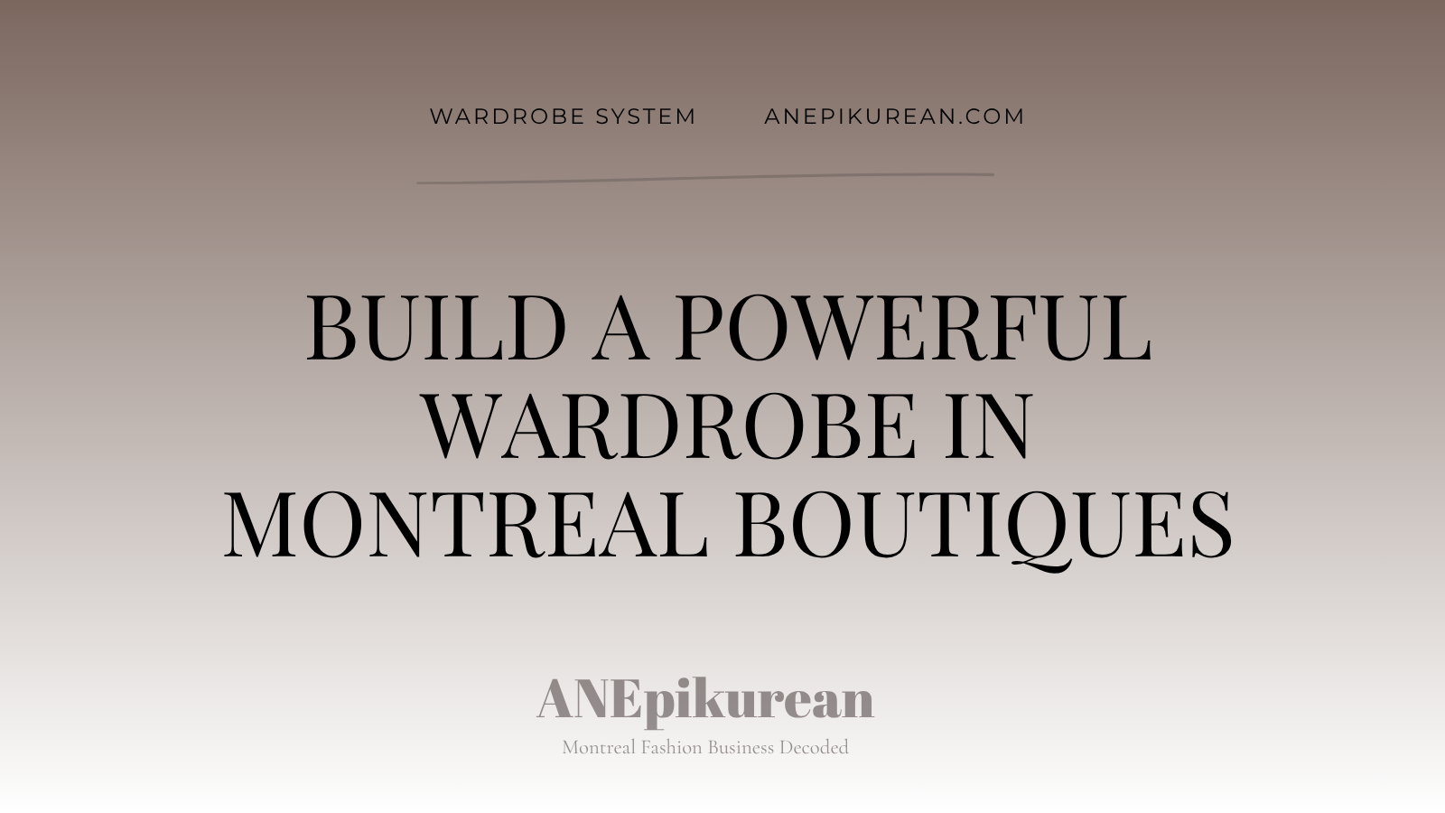 build power wardrobe in montreal