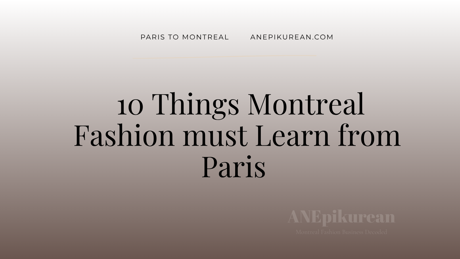 Montreal Fashion