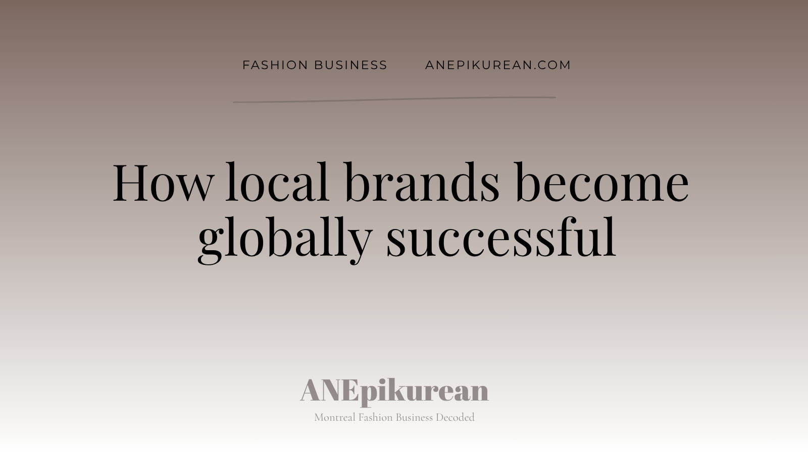 New Montreal fashion brands