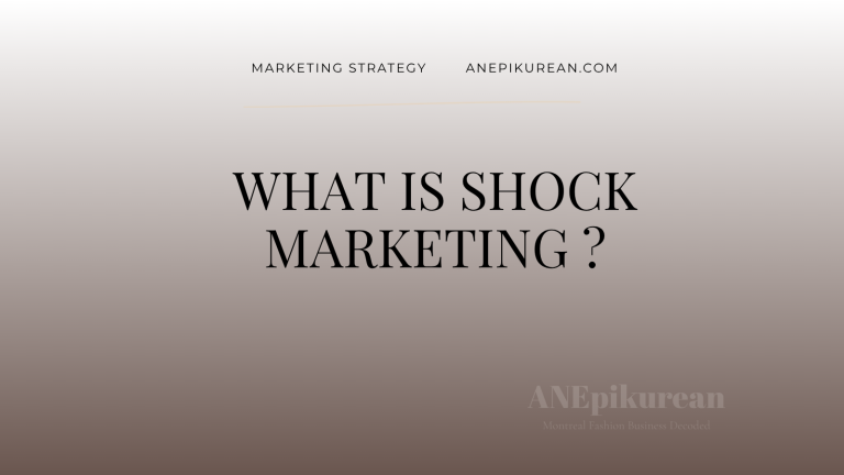 Shock marketing for a fashion brand