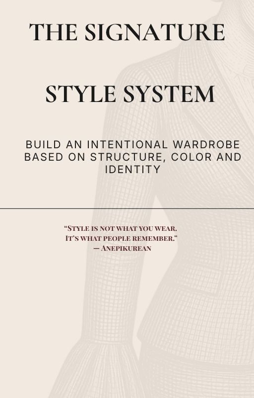 Build your signature style system e-book about styling your body shape