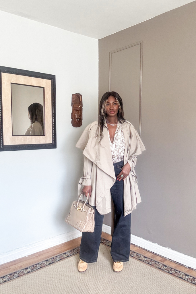 Inverted Triangle Body Shape how to style an oversized trenchcoat